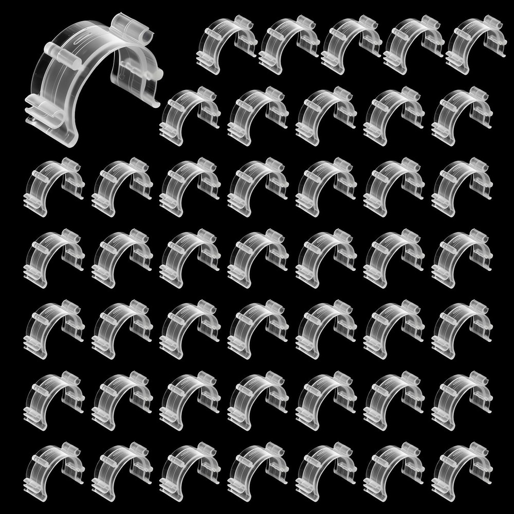 Sewing Bobbin Clips, 50 Pcs Clear Holder Plastic Tool White