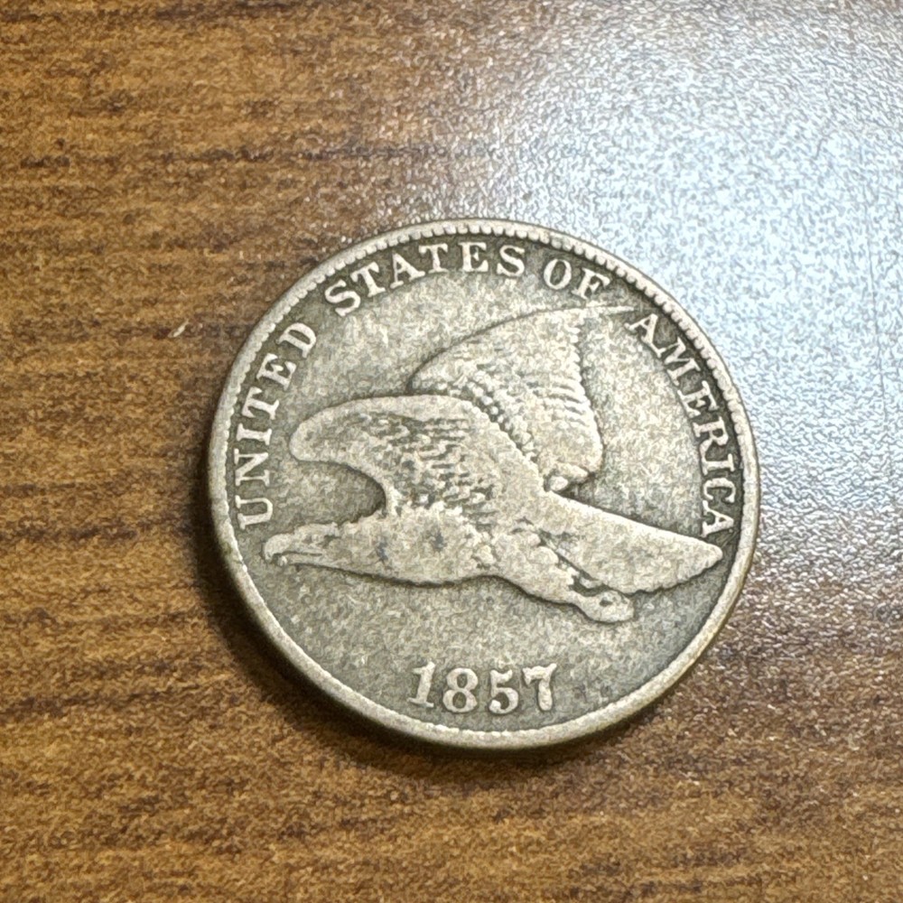 1857 Flying Eagle Cent Fine