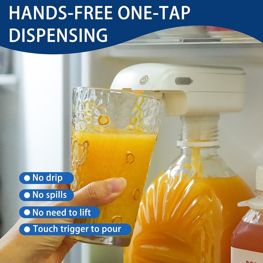 Automatic Milk & Juice Dispenser - Touchless USB Rechargeable Beverage Solution