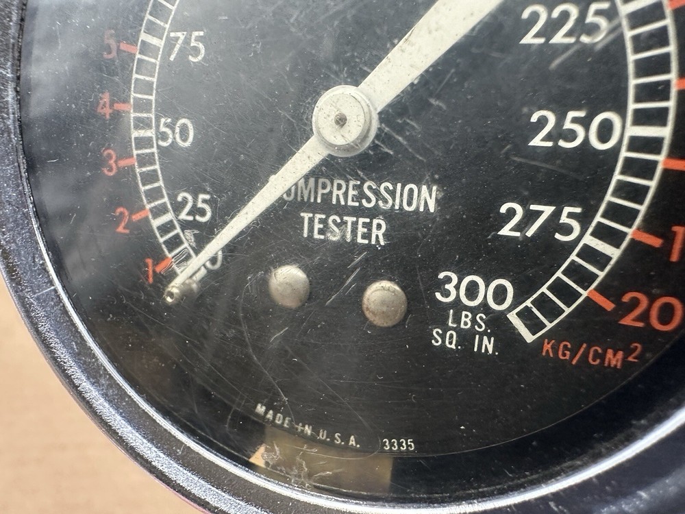 Vintage Compression Tester 300 LBS. Per Square In. Made in USA