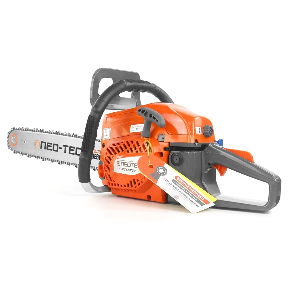 62cc Gas Top Handle Chainsaw with 20'' Bar Chain 2-Stroke Engine Cut Tree Wood