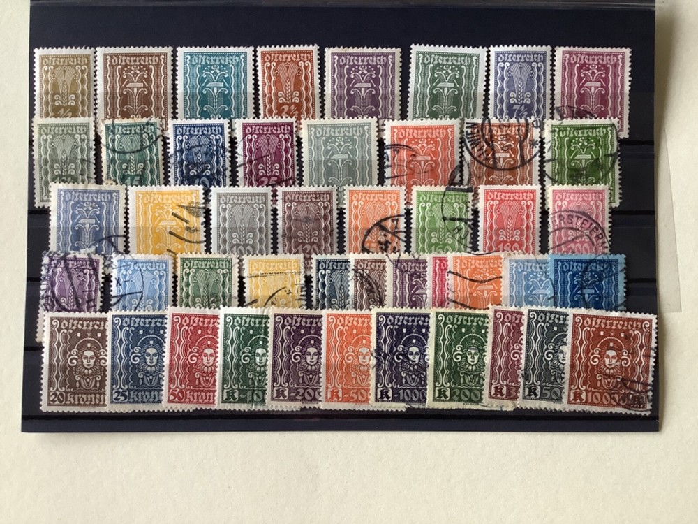 Austria early mounted mint & used stamps A2929