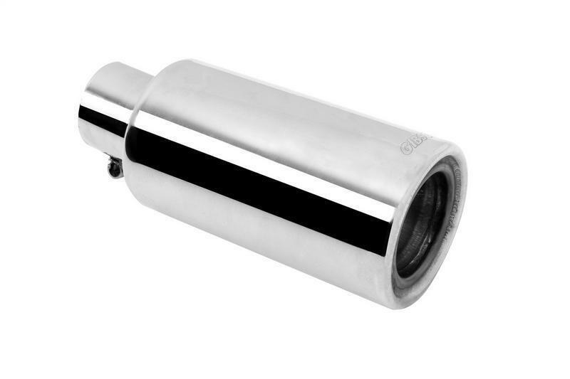 Gibson Performance Exhaust 500659 Stainless Rolled Edge Angle Muffler Quiet Tip;