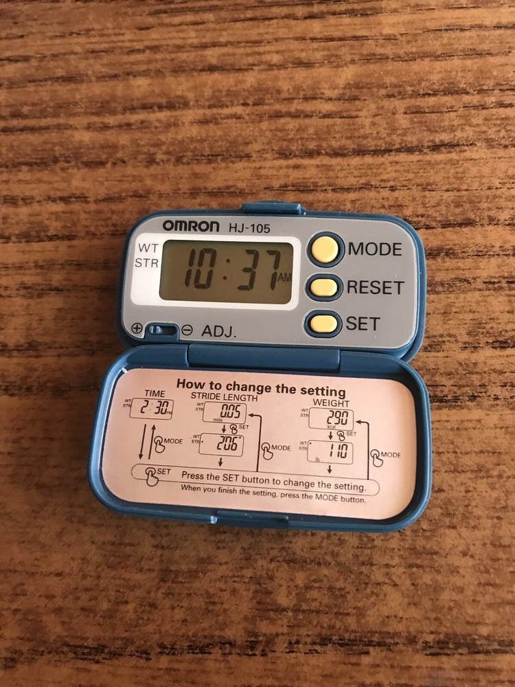 Omron - Digital Pedometer - HJ-105 - Step/Calorie Counter - OPEN ITEM