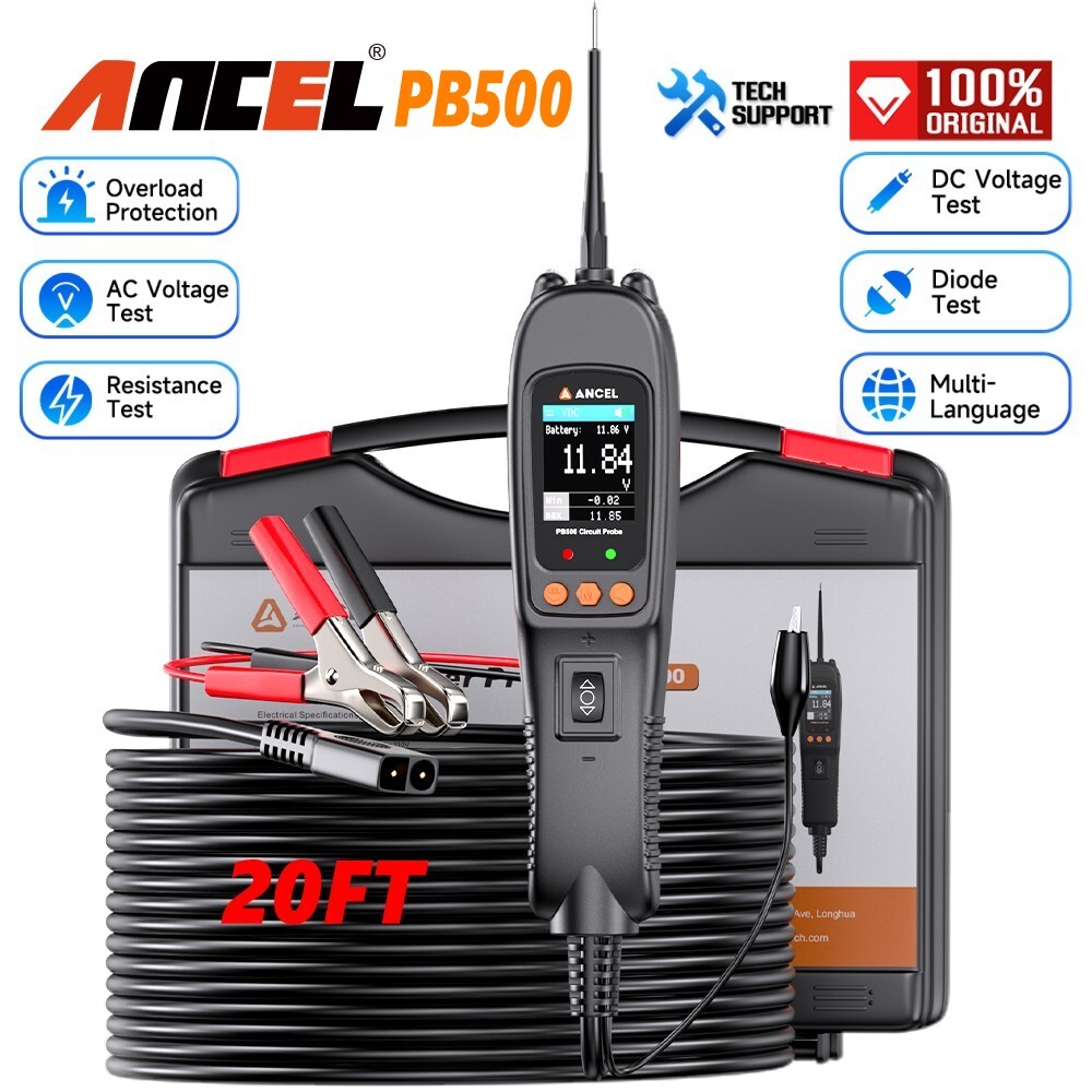 ANCEL PB500 Automotive Circuit Probe Tester Electrical System Tool DC/AC