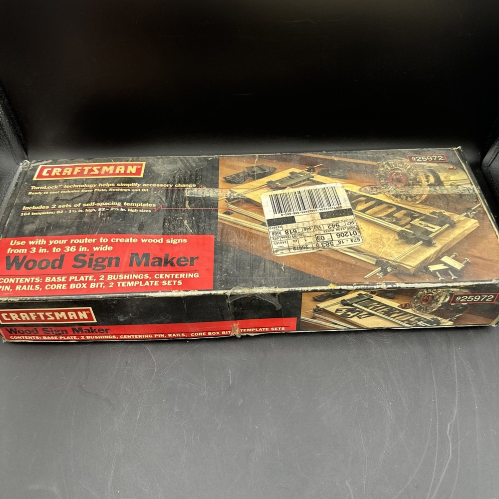 Craftsman Wood Sign Maker Router Accessory