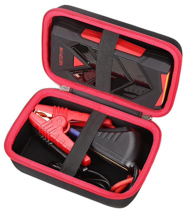 Portable Jump Starter Storage Case - Elastic & Durable Protection for Travel