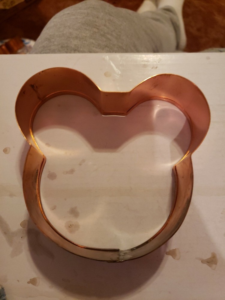 BRAMAN Heavy Copper Mouse Head Cookie Cutter