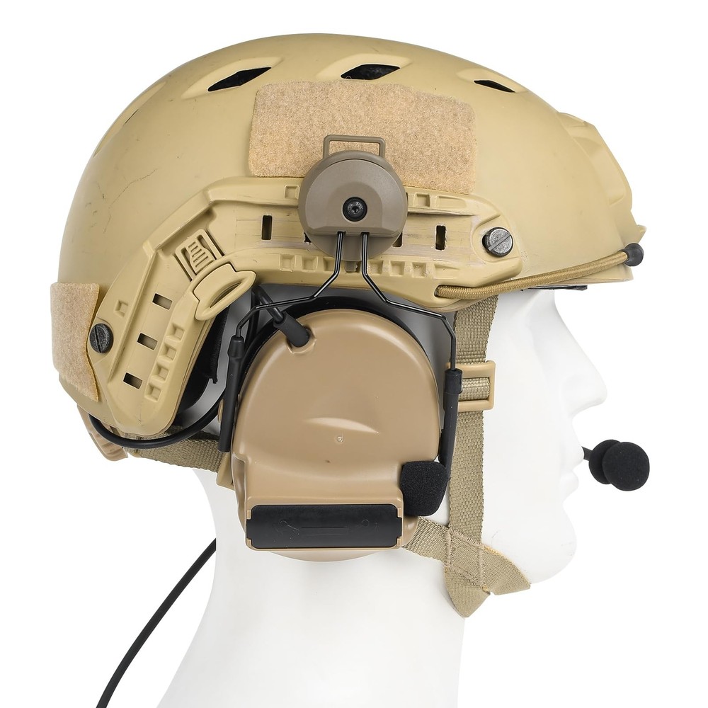 Comta 2 Tactical Headset with Arc Rail Adapter Multi-Angle WZ212-DE, Tan