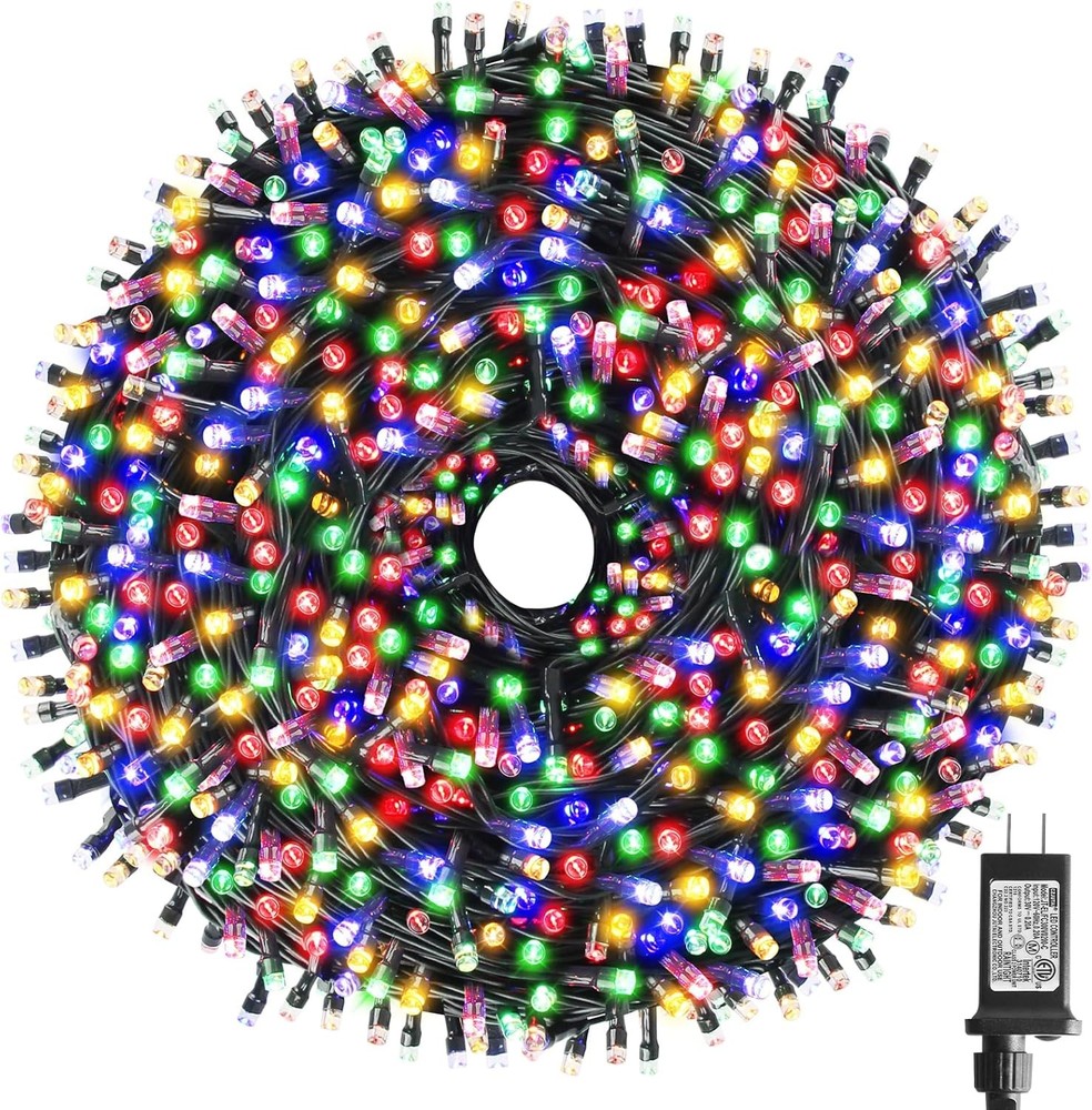 XTF2015 262FT 800 LED Christmas String Lights, 262 FT, Multicolor