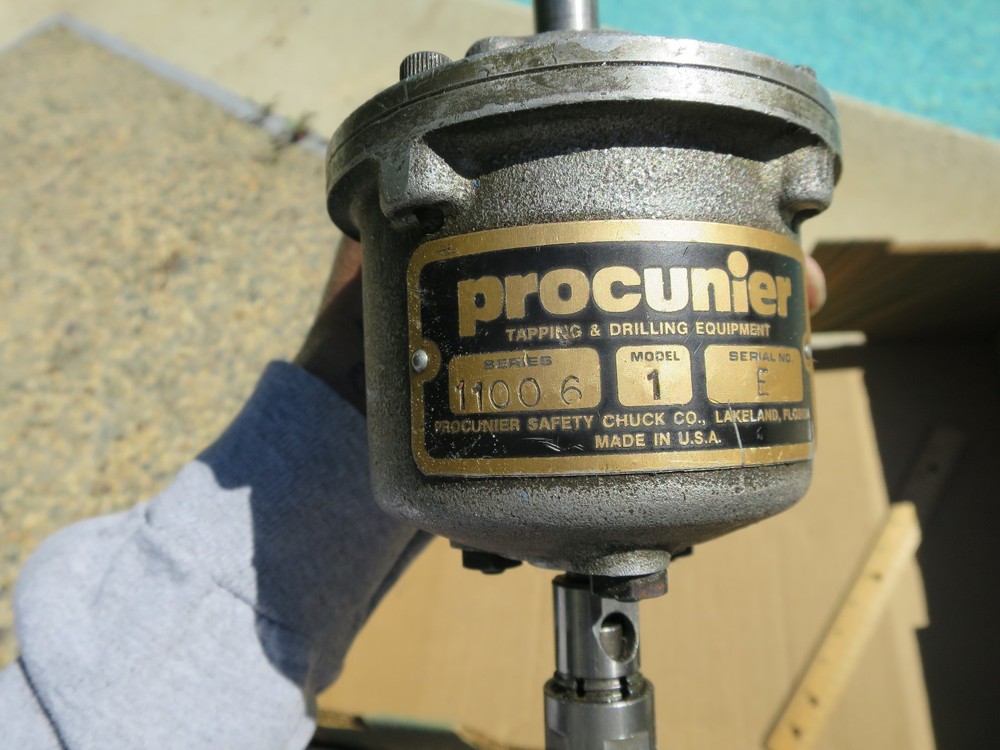 Procunier Tapping & Drilling Tool Model 1,  Serial E,  Series 11006.   Excellent