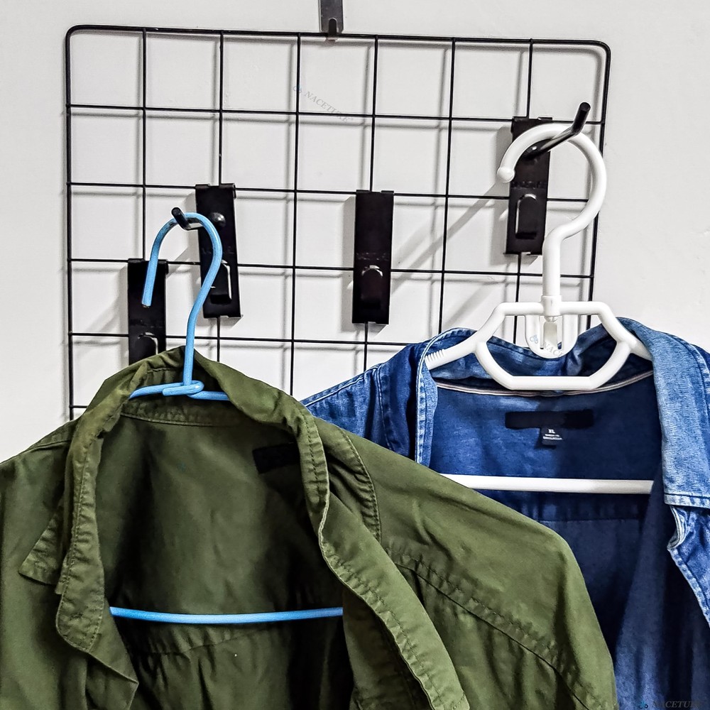 Double Gridwall Hooks- 24 Pcs Display Hooks for Grid Wall Panel- Grid Wall Ho...