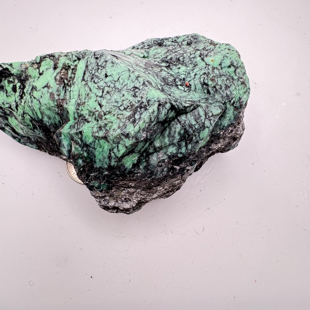 Natural Variscite 406 Grams Green Solid And Hard Great Looking Matrix