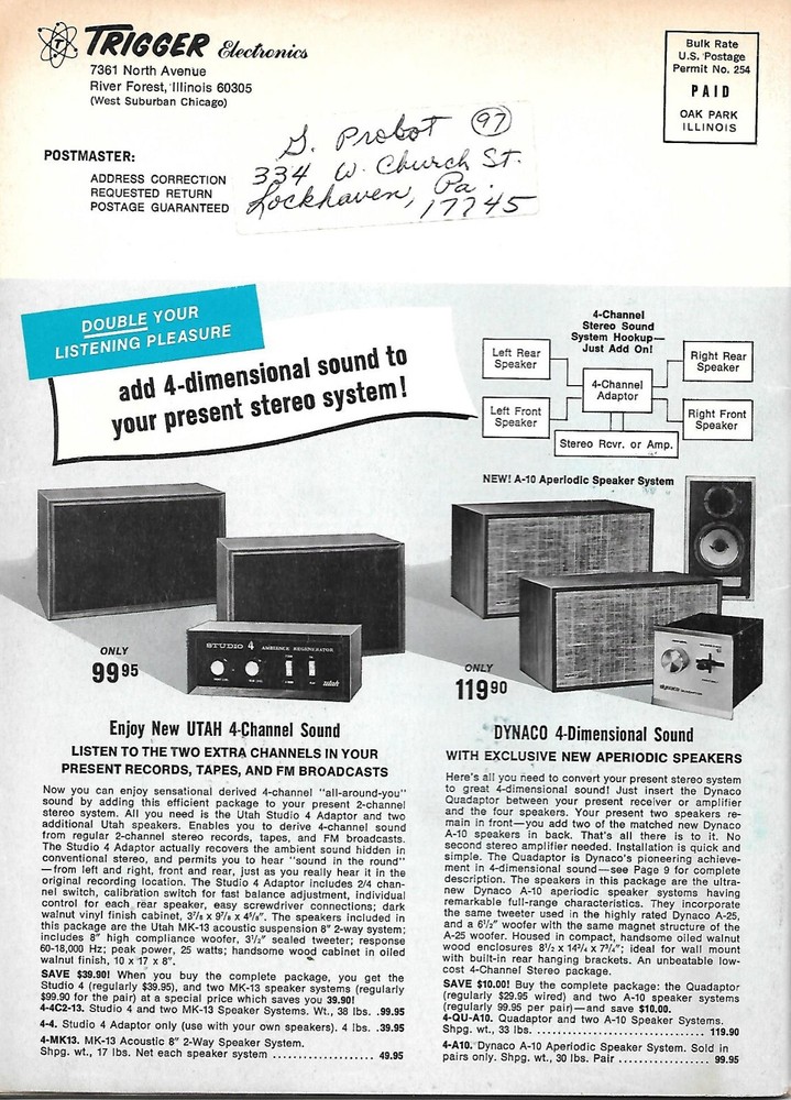 Trigger Electronics CATALOG #120 1972