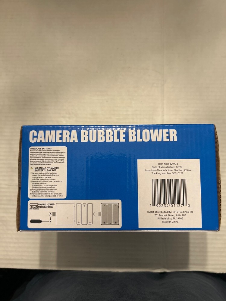 High Five Camera Bubble Blower