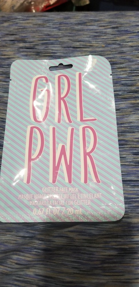 Grl pwr glitter face mask