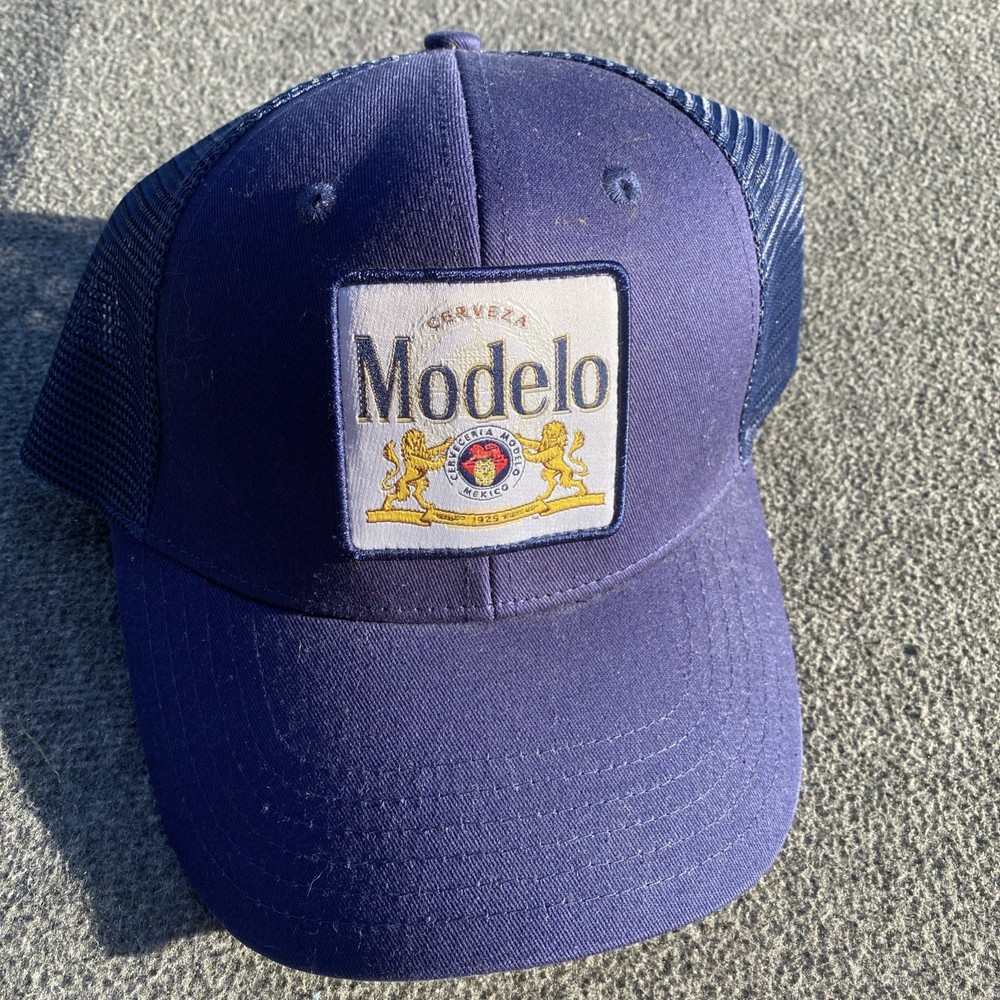 Modelo Especial Logo Patch Navy Adjustable Trucker Hat Blue