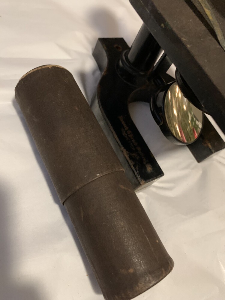 early 1900s bausch and lomb optical microscope