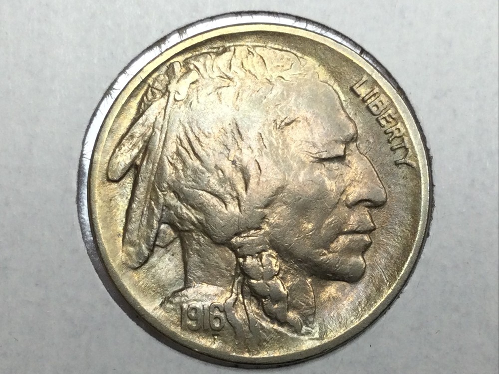1916 Buffalo Nickel in extremely fine/almost uncirculated