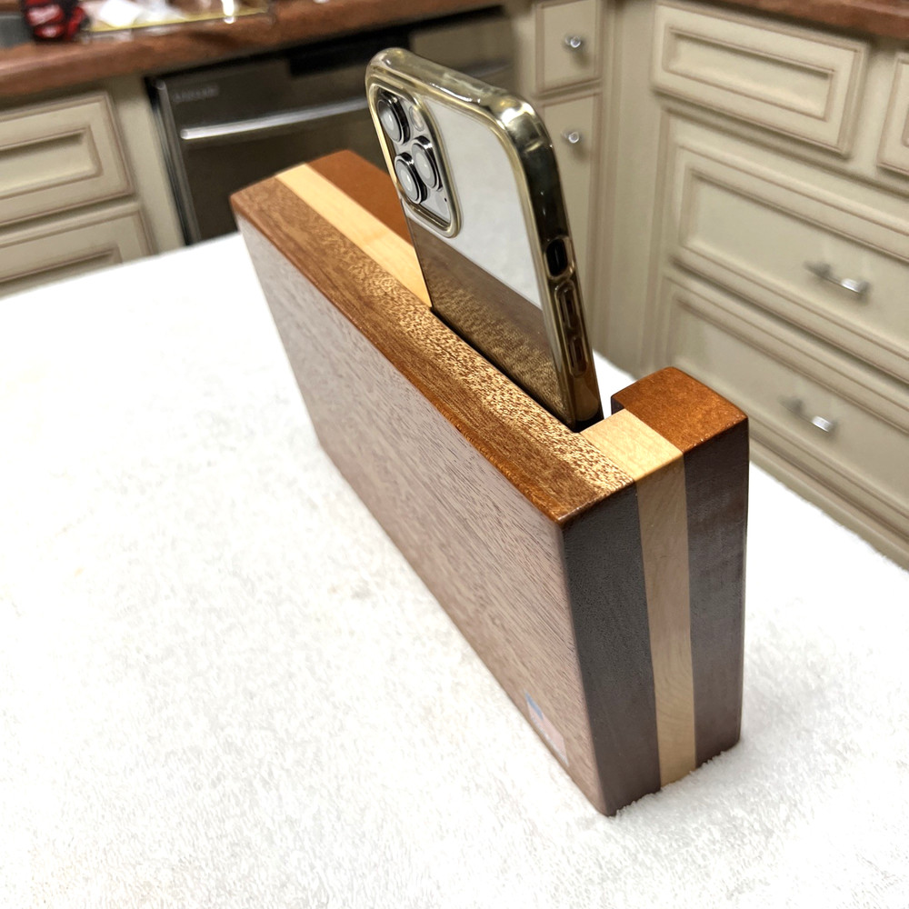 Handmade Iphone Speaker Mahogany wood