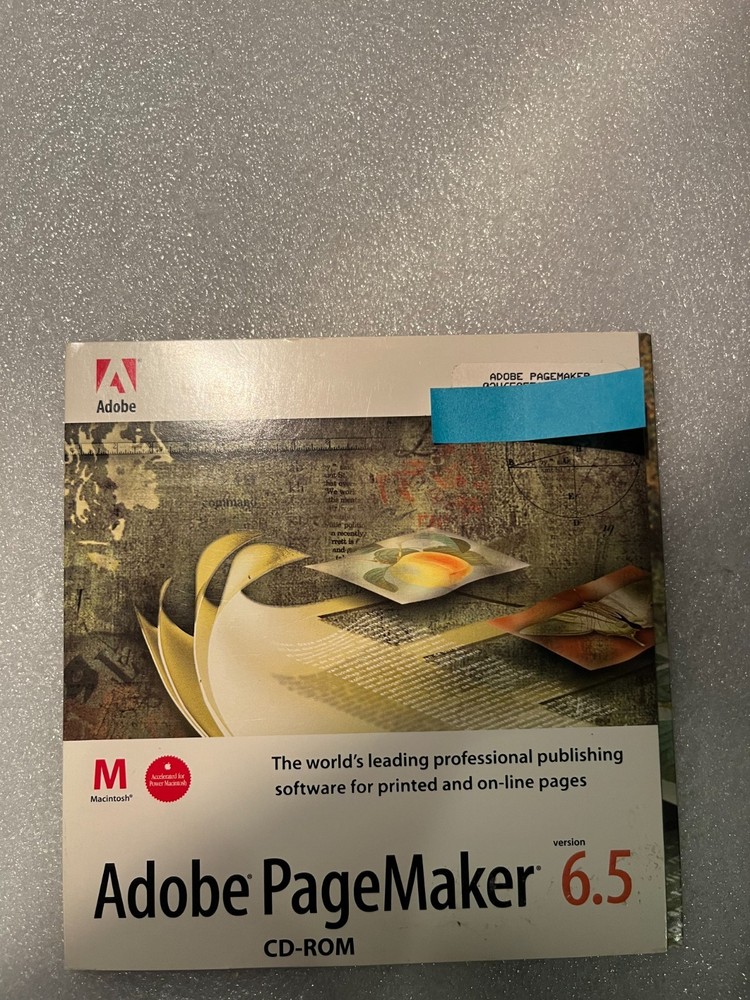 Adobe PageMaker 6.5 for Macintosh CD-ROM with Key