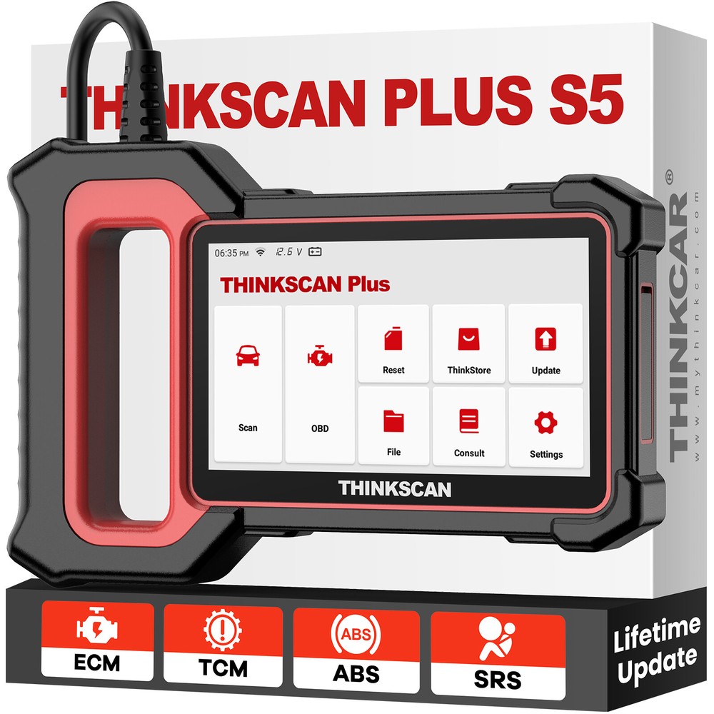 ThinkScan Plus S5 Auto Scanner Diagnostic Tool OBD2 Code Reader Engine SRS ABS