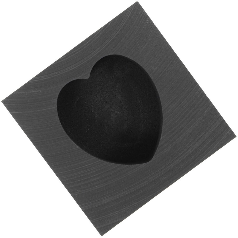 Graphite Molds for Casting Refining Scrap Heart Shaped Ingot Manual Gold Model