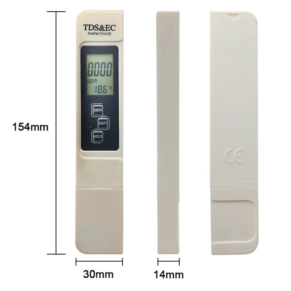 Salinity Temp Tester Measuring Meter Portable Salt Water Testing Tools