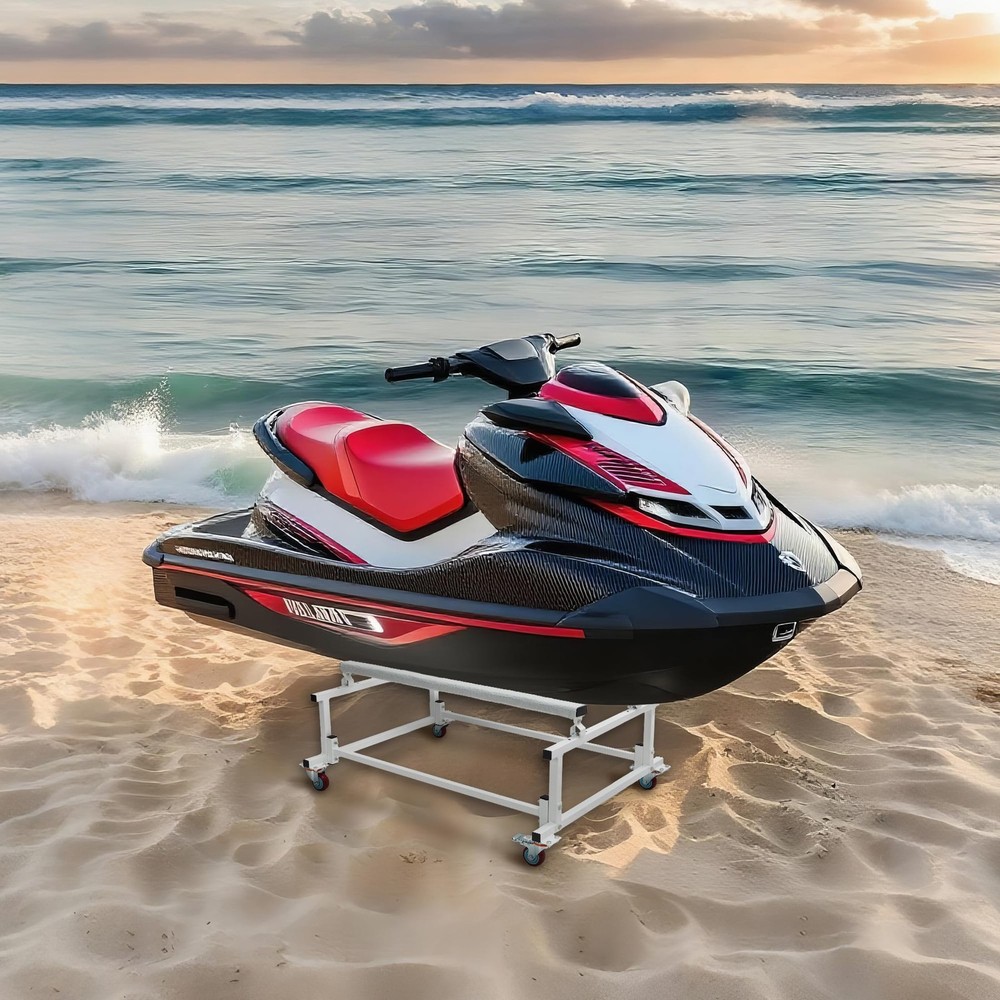 ✨Jet Ski Stand Dolly Adjustable Width 1000 lbs with 4 Casters,Storage Trailer