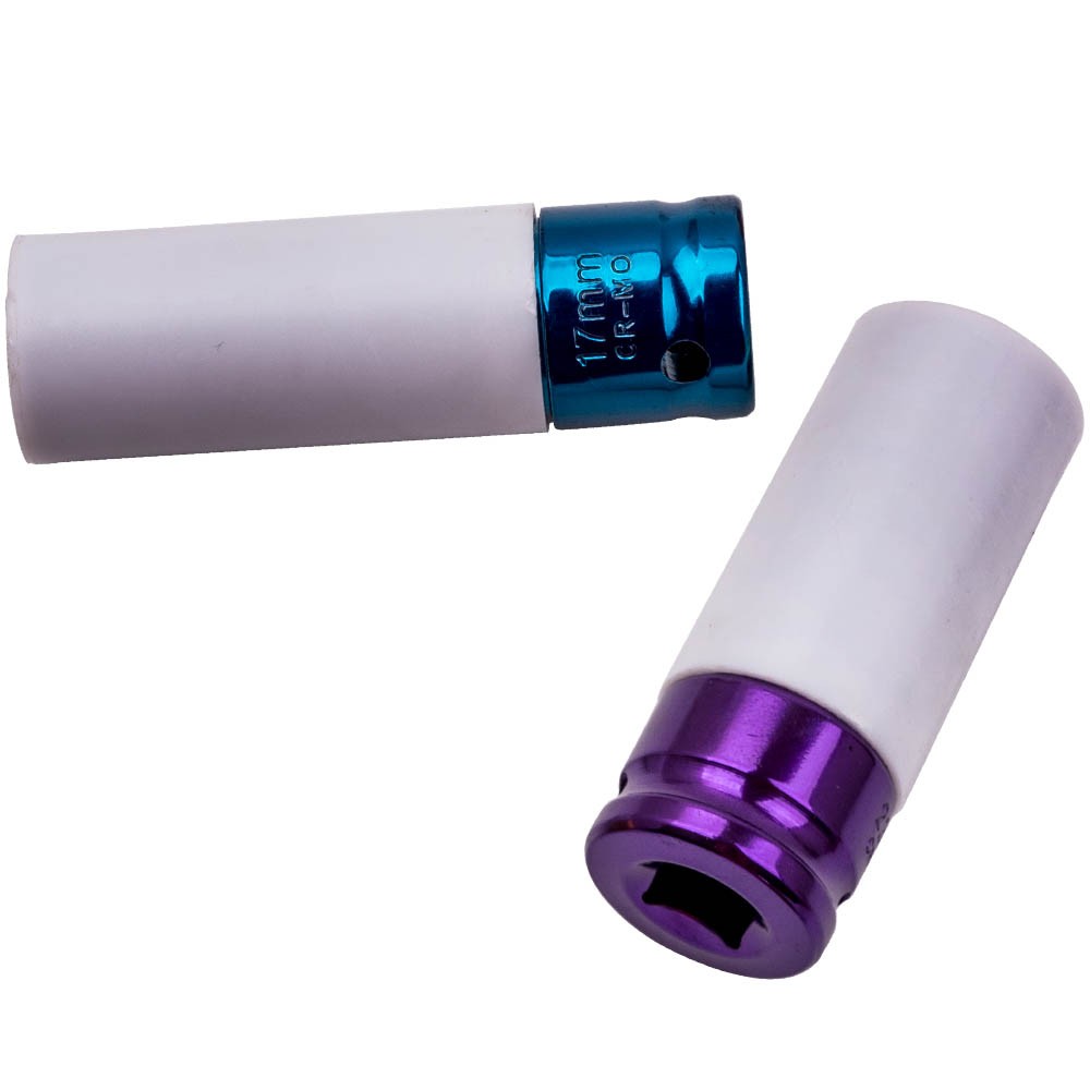 Lug Nut Impact Socket Kit Thin Wall Wheel Protector Socket Kit 1/2 Inch Drive