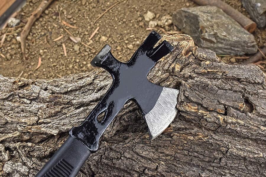 Hatchet Hammer Crow Bar Emergency Survival Axe Multi Use Tool