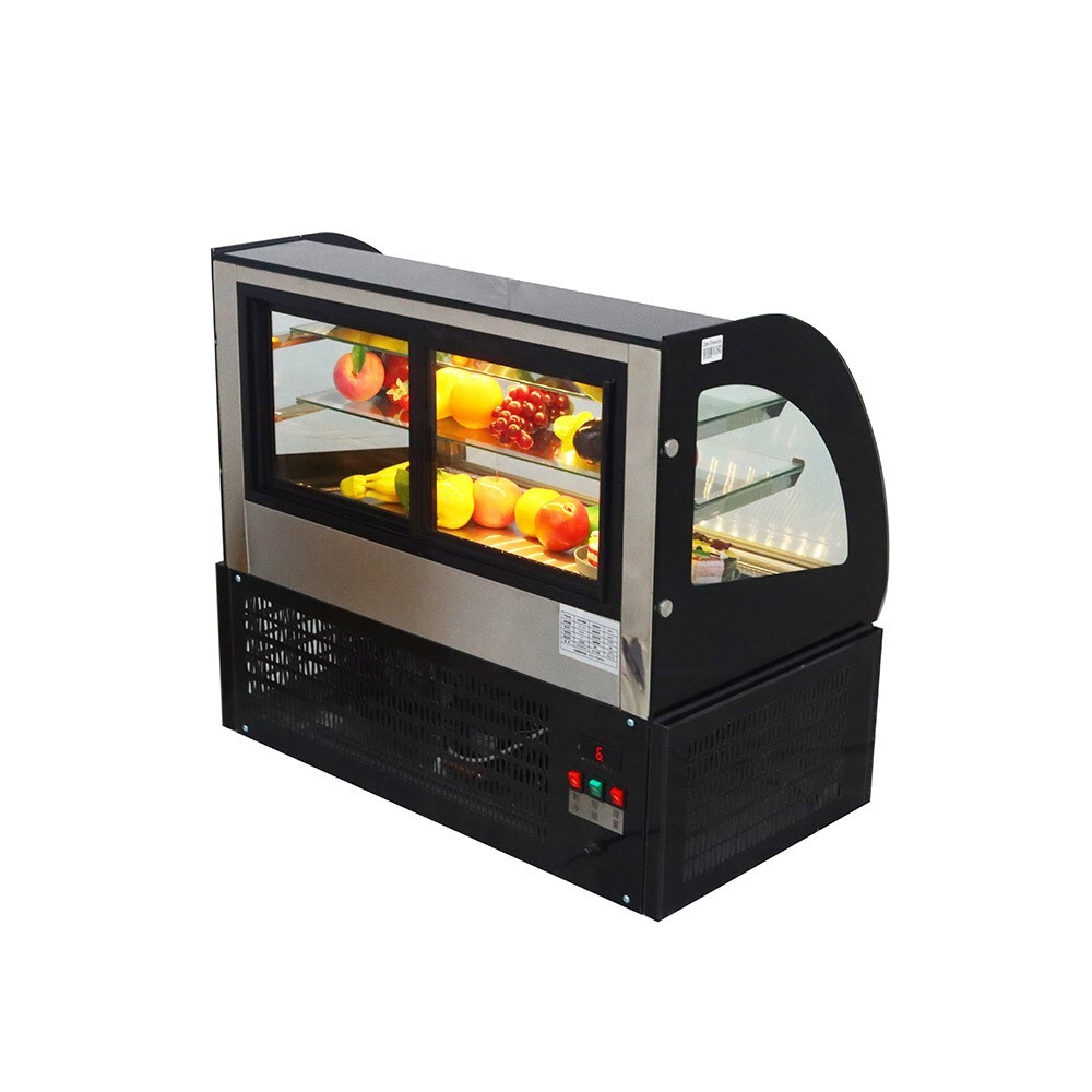 Countertop Display Refrigerators Cake Bakery Showcase Drinking Cooler w/LED 220V