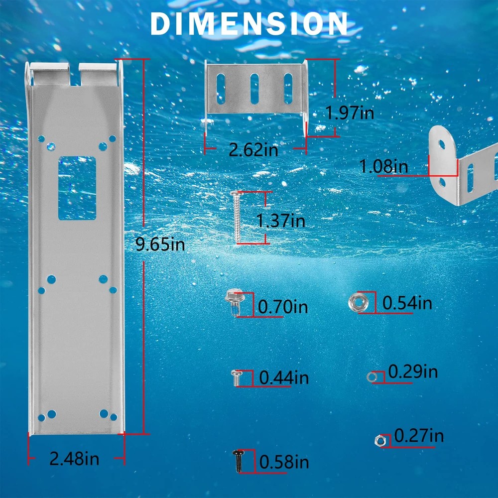 000-12603-001 Transom Mount Bracket for StructureScan 3D, StructureScan HD