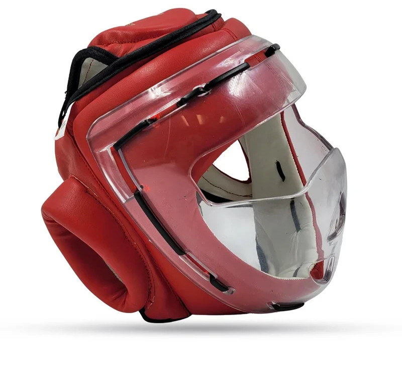 Boxing Headgear with Full Face Shield - Protective Safety Training Helmet