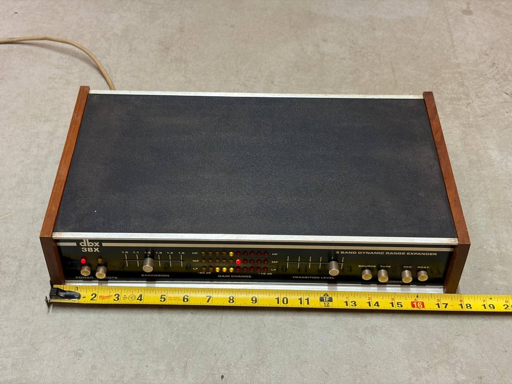 dbx 3BX Dynamic Range Expander Vintage Audio Processor Powers On Untested