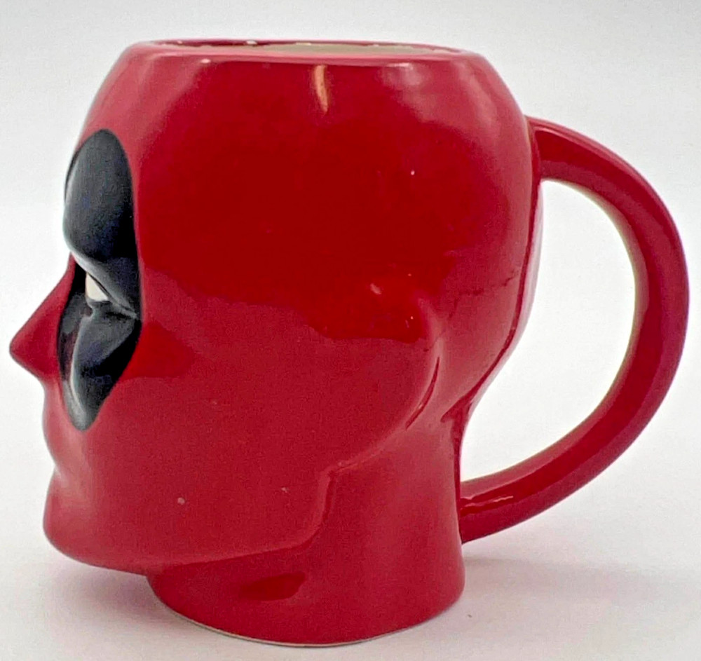 Marvel Deadpool Ceramic 3D Sculpted Head Mug Red Black