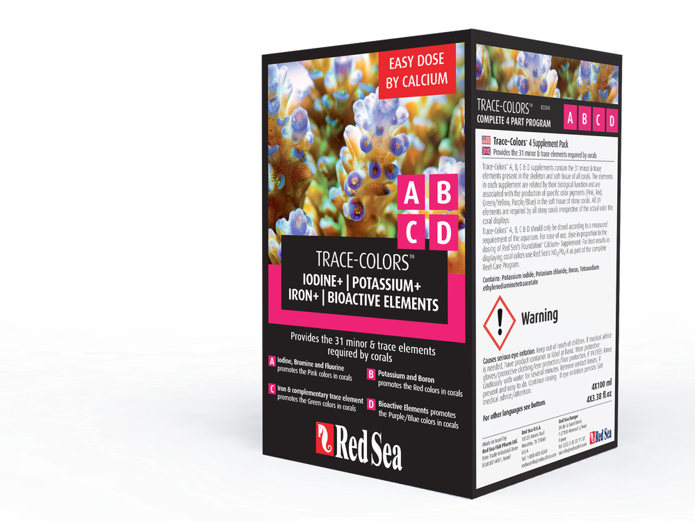 Red Sea Trace Colors ABCD 4-Pack (4@100ml)