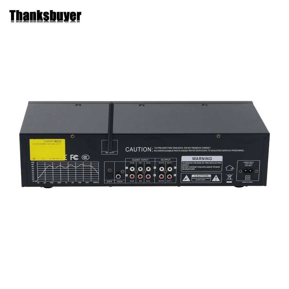 220V EQ8000 Green LED EQ Equalizer Bluetooth5.4 Digital Audio Decoder Processor