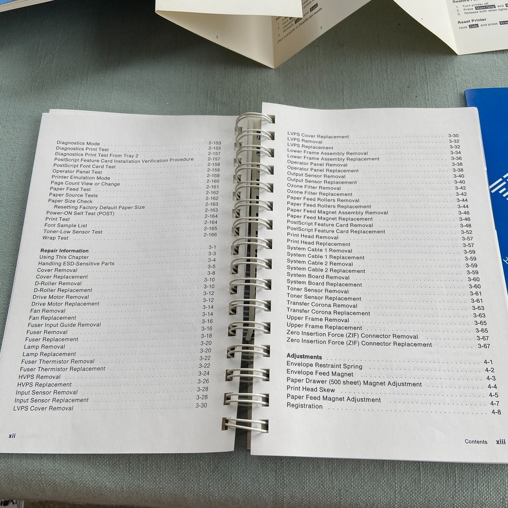 IBM Book Laser Printer Technical Reference 4226 4019 Users Guide Manual 1989 90