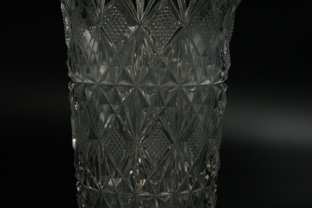 Vintage Crystal Vase 6" H