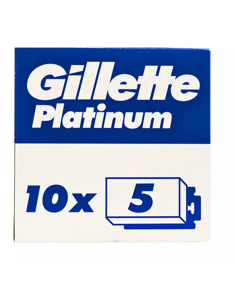 Gillette Platinum Double Edge Razor Blades - 50 Count