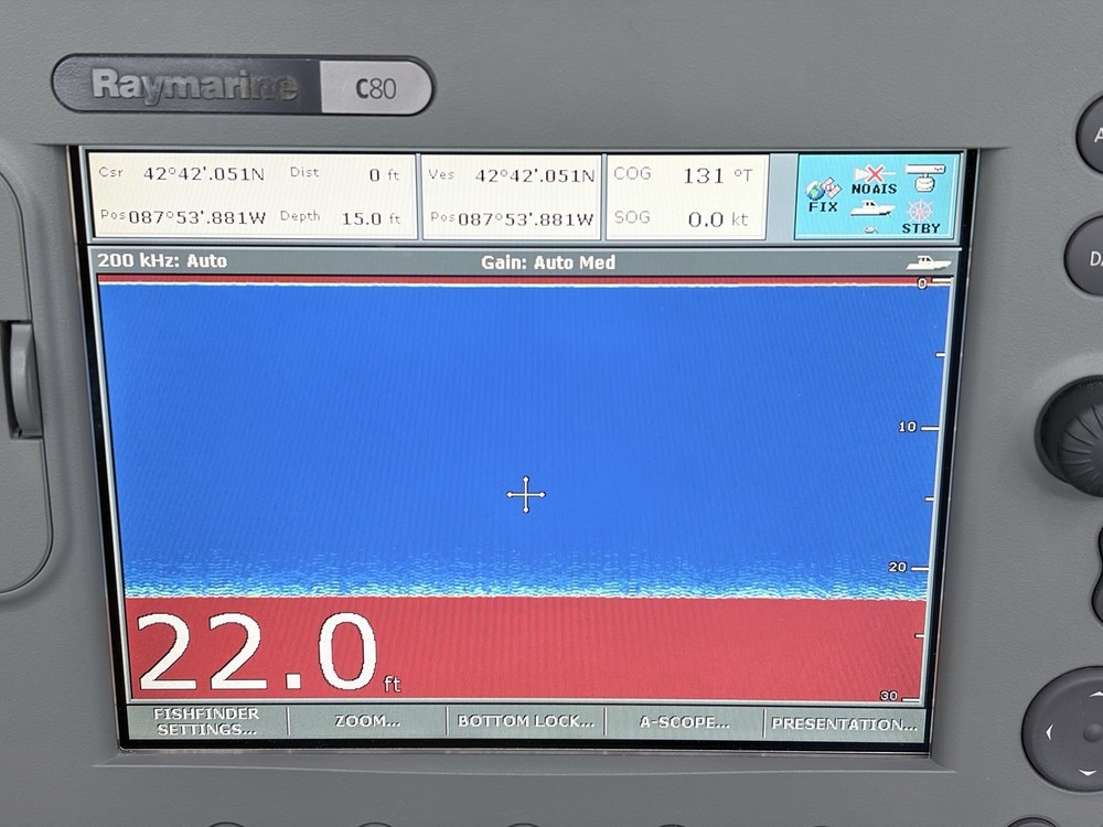 Raymarine C80 Classic GPS Chartplotter Multifunction Display- Tested, Warranty