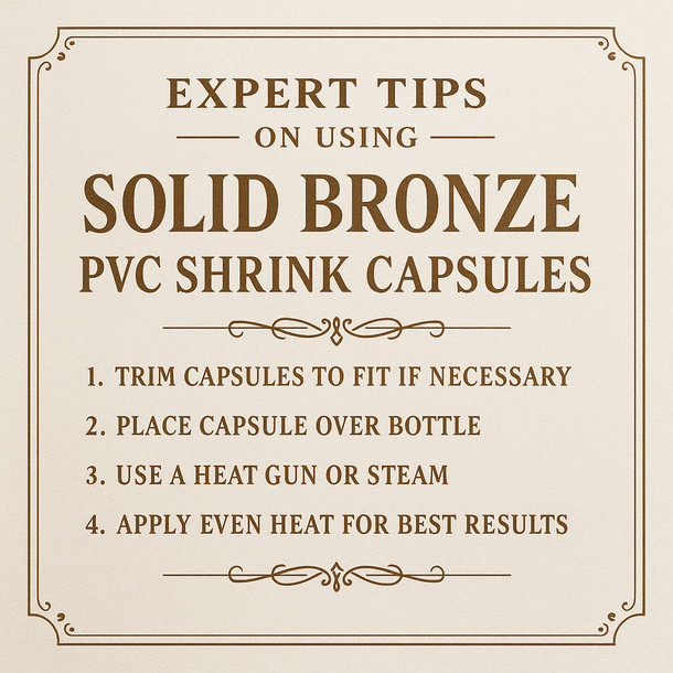 LD Carlson Solid Bronze PVC Shrink Capsules (500 Bulk)