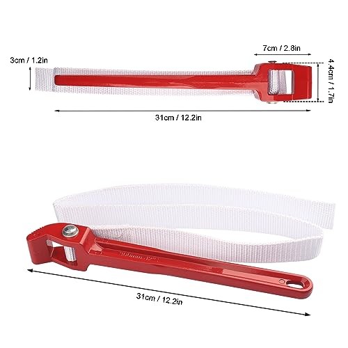 3 PCS 12 Inch Multi-Purpose Strap Wrench, Adjustable Nylon Pipe Opener, Double