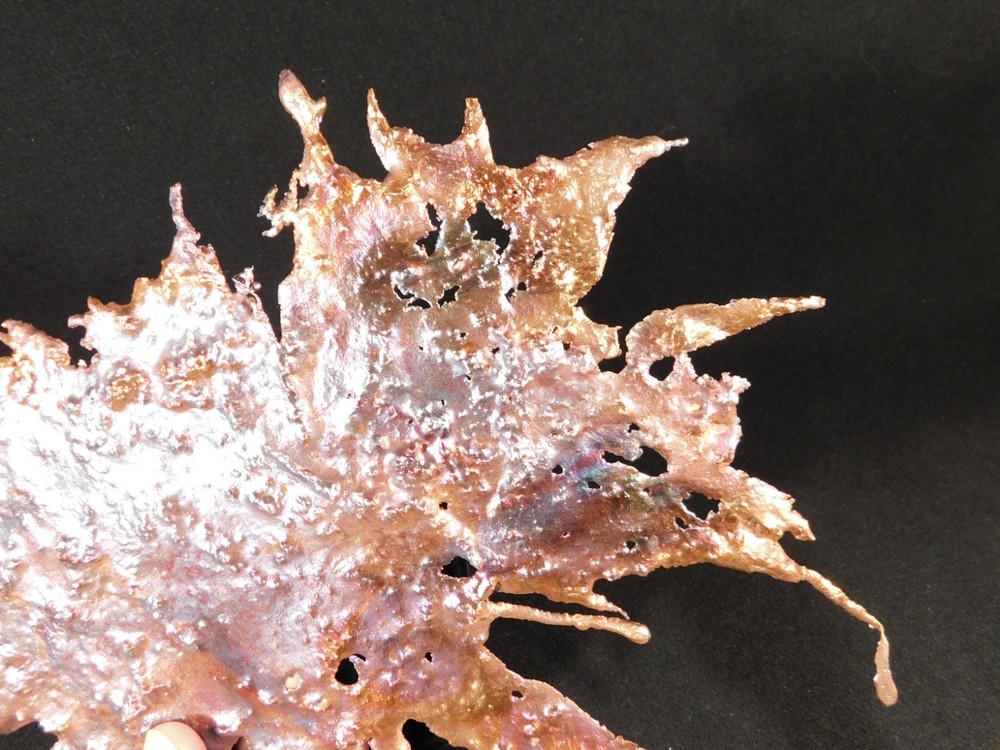 BIG! Bright Solid Solid COPPER Splash ART Sculpture Arizona 431gr
