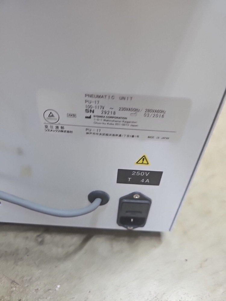 Sysmex PU-17 Pneumatic Unit Only