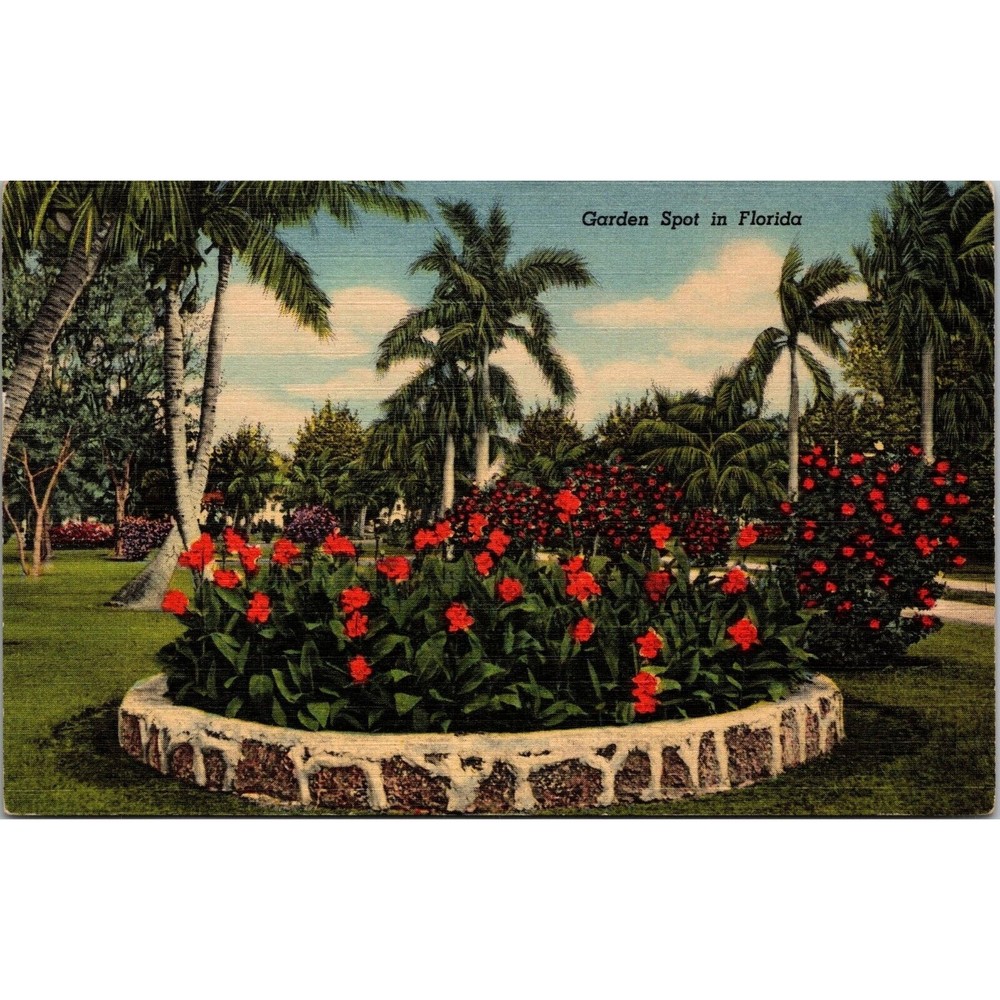 Garden Spot in Florida Postcard PC48