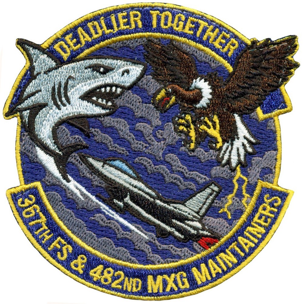 USAF 367th FIGHTER SQUADRON – 482d MAINTENANCE GROUP PATCH