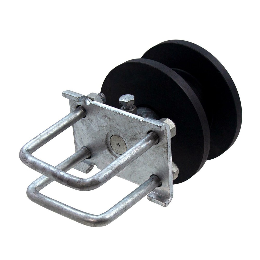 4" Square Post x 2" Square Gate Frame Premium Nylon Cantilever Roller