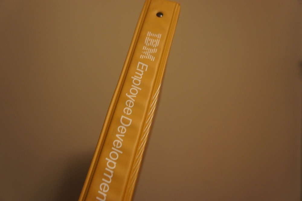 Vintage EMPTY IBM Computer 1.5" 3 Ring Binder